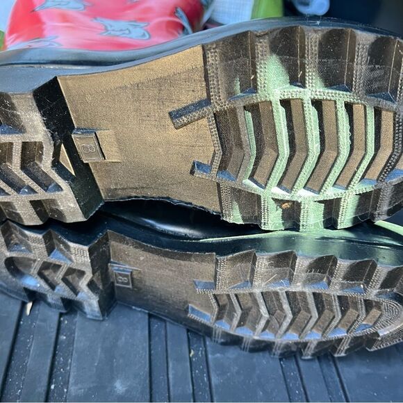 143 Girl Tall Rubber Waterproof Mud Farmer Field NC State Wolfpack Wolf Boots-8 - Picture 7 of 9